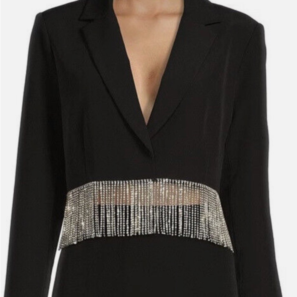 Gianni Bini Anya Tailored Crepe Jacket EUC